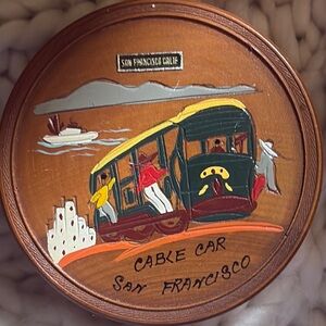 Vintage San Francisco Cable Car Coasters Set
